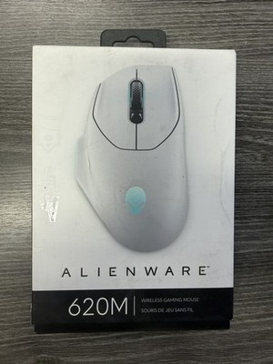 LOT OF 2  Alienware - AW620M Wireless Optical Gaming Mouse  - Lunar Light x2