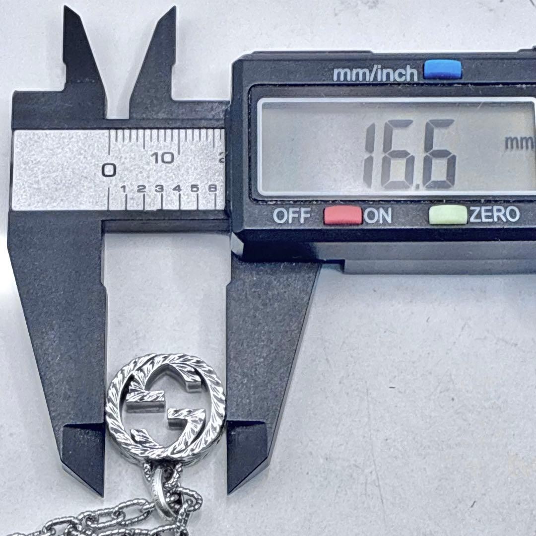 GUCCI Interlocking G Arabesque Large Silver Neckl… - image 8