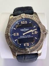 BREITLING Aerospace Titanium E79362 blue Dial Quartz Men's Non Working Watch