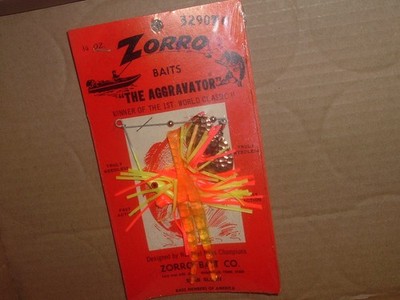Old Fishing Lures Zorro Aggravator RARE Stan Sloan Spinnerbait 1/4 Oz. NIP LOOK | eBay Old Fishing Lures Zorro Aggravator RARE Stan Sloan Spinnerbait 1/4 Oz. NIP LOOK | eBay
