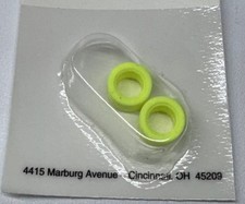 1x AJ's 100b Silicone Tires Neon Yellow AFX, Tyco, Life Like Standard NEW - MOC