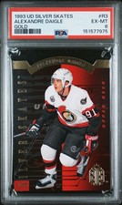 1993 UPPER DECK SILVER SKATES GOLD #R3 ALEXANDRE DAIGLE PSA 6