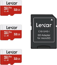 32GB Micro SD Card 3 Pack, Microsdhc UHS-I Flash Memory Card with Adapter - up t