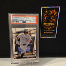 Panini 2024 VIP Gold Pack Nick Kurtz Prospects White Sparkle RP10 PSA 9 Oakland