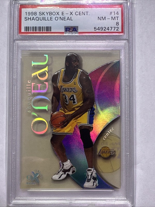 1998-99 Skybox E-X Century - Shaquille O'Neal #14….PSA 8