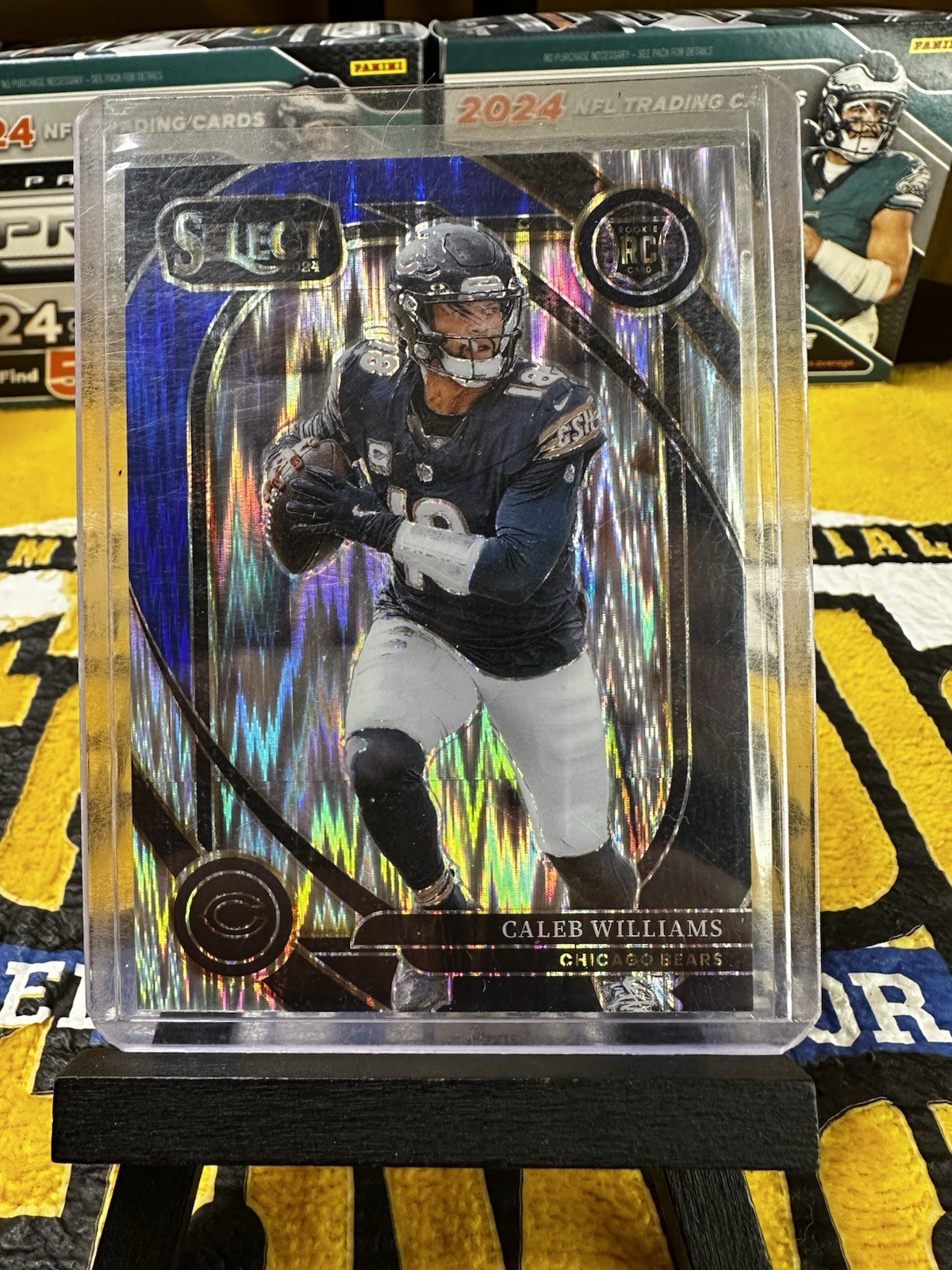 2024 Select #216 Caleb Williams Black & Blue Shock Prizm