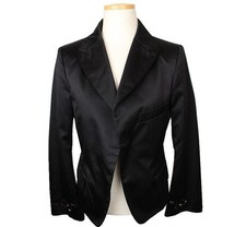 Jil Sander Black Silk Beaded Short Jacket 38 26809923