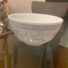 VTG Rare Pyrex Brittany Blue Garland Scroll 1-1/2 Qt Mixing Serving Bowl 478-B