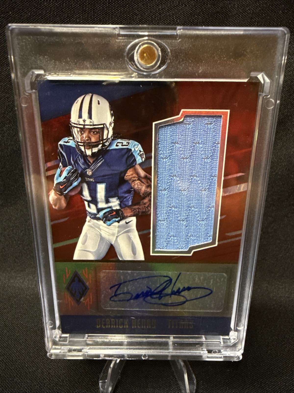 2016 Panini Phoenix Jumbo Patch Autograph Derrick Henry RC #RAP-DH 45/49 Rookie AU MEM