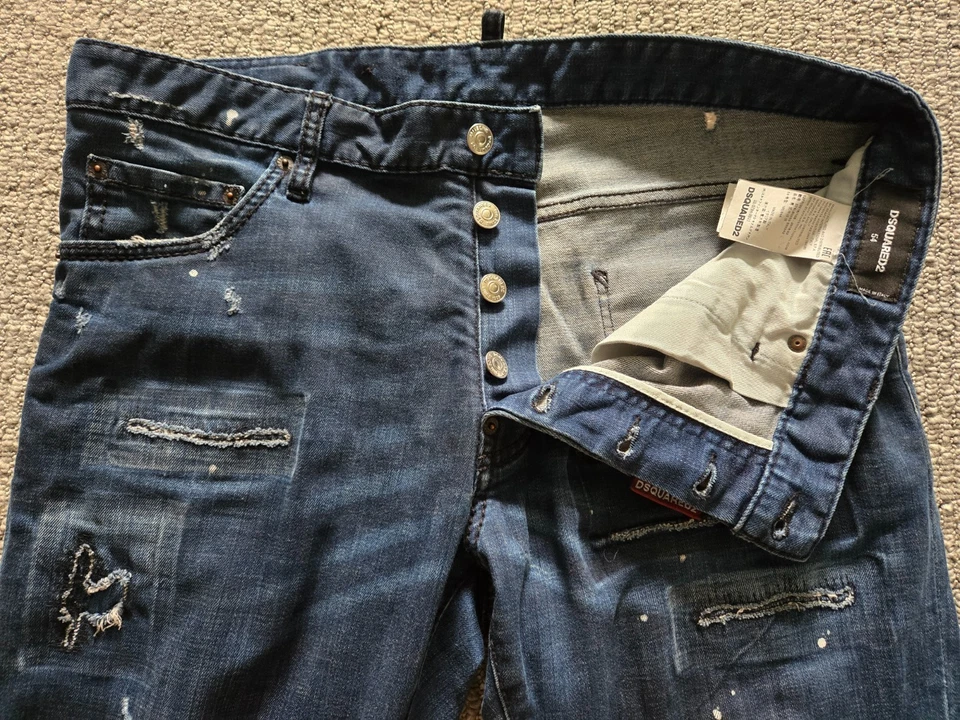 DSQUARED2 men's denim skinny jeans 36 - Image 2 of 4