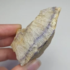 Semi-Polished Blue John Fluorite ~ Treak Cliff Mine, Derbyshire, UK