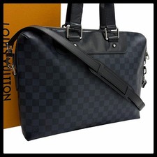 Excellent Condition Louis Vuitton Damier Cobalt PDJ N42241 2way Black