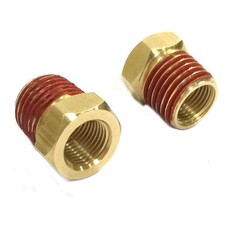 TIZZE 1/8 Inch Female BSP to 1/4 Male NPT, Inch, Brass