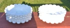 Vintage Fenton White Milk Glass Hobnail Candle Holders Set of 2