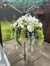 Large Deluxe Artificial Hanging Basket Complete