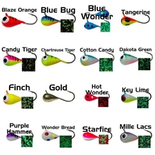 Tungsten Ice Jigs - 3mm, 4mm & 5mm - Mix & Match - 40+ Patterns Available