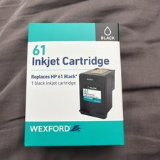 Wexford 61 Black Inkjet Cartridge Replaces HP 61 Black Printer Ink New Sealed