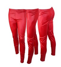 Damen sexy Leggings Leggins Hose Leder-Optik Hohe verschiedene Größen & Farben