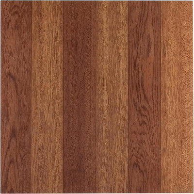 Tivoli Self Adhesive Vinyl Floor Tiles, 45 Tiles - 12'' X 12'', Medium Oak Plank-L