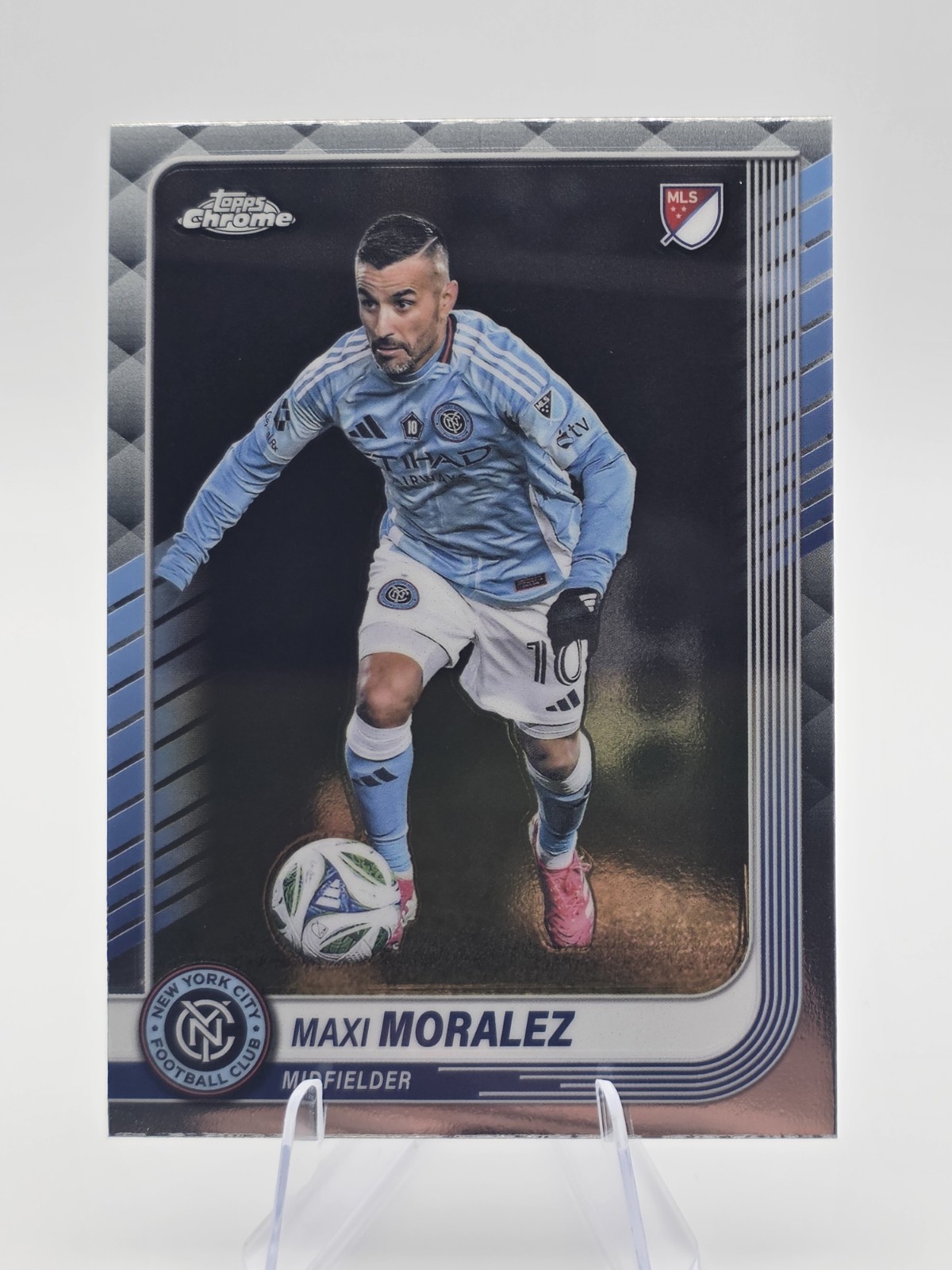 Maxi Moralez #112 - 2025 Topps Chrome MLS Soccer New York City FC Base Set