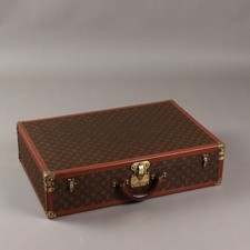 Valigia Louis Vuitton Bisten 70 Vintage Pelle Ottone Francia Anni 70 Originale