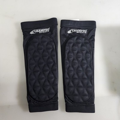 CHAMPRO Tri-Flex Protective Padded Compression Forearm Sleeves Black Size SMALL