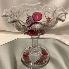 Westmoreland Crystal Della Robia 5" Ruffled Comport