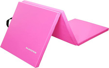 2Ft X 6Ft Three Fold Folding Exercise Mat with Carrying Handles for MMA, Gymnast