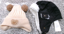 Lot Bear Beaine with Ears JANIE JACK Trapper Hat NWT- 36.50 -6-12M