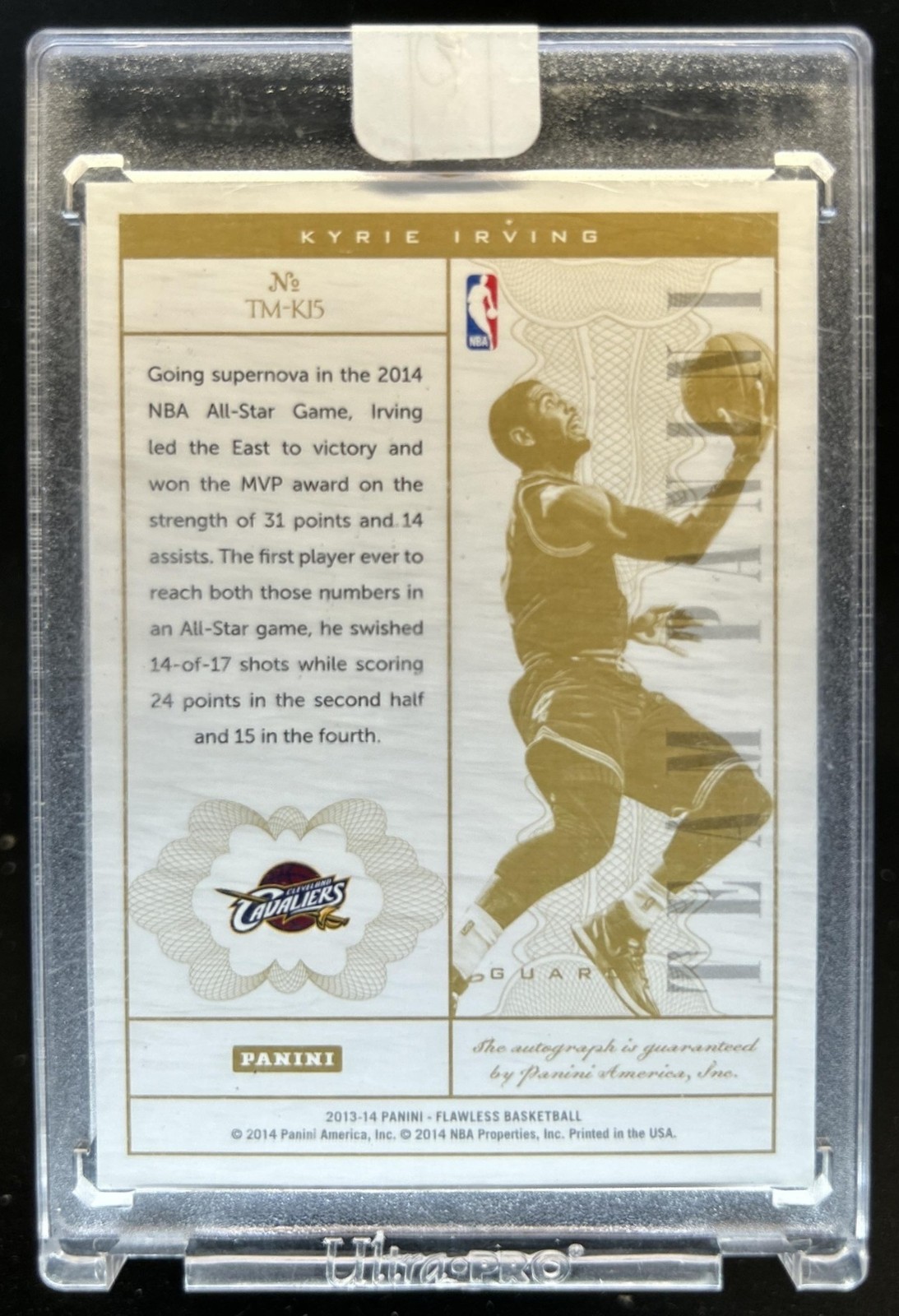 2013-14 Panini Flawless Kyrie Irving Team Auto Autograph #/10 Cavaliers view 2