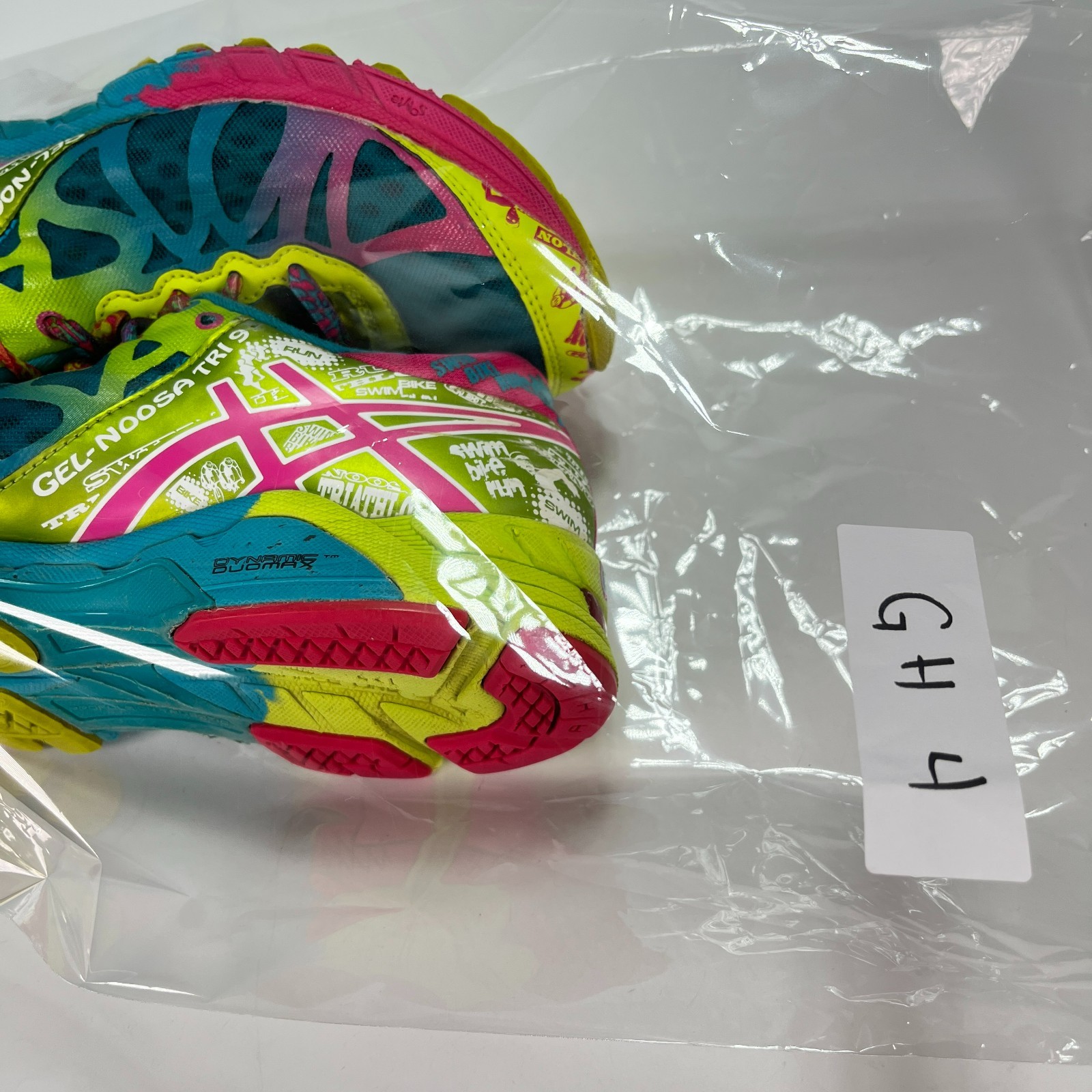 ASICS Gel-Noosa Tri 9 Blue Yellow Pink Running Shoes T458N Women's Size 7.5 thumbnail 10