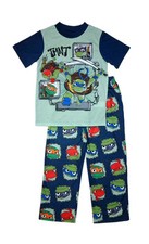 Teenage Mutant Ninja Turtles Boy's Short-Sleeved Superhero Pajama Pajama Set