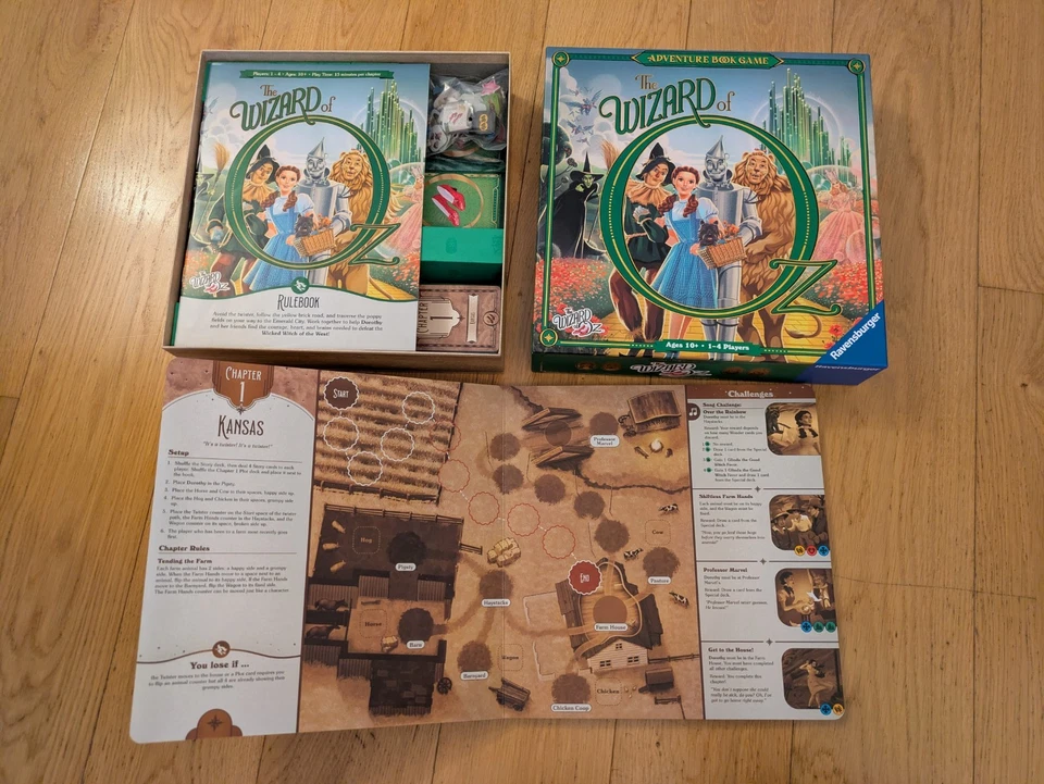 The Wizard of Oz Adventure Board Game Book Family Strategy Ravensburger - Image 4 of 4