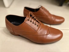 Jose Botta Dance Shoes Brown Mens Size 9.5us Latin  Salsa Dancing