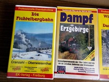VHS Eisenbahnvideo 2x EK Video,1x Bahn Extra Video Siehe Beschreibung