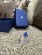 Swarovski Crystal BLUE TULIP Austria  SCS MEMBERSHIP w/ box Broken