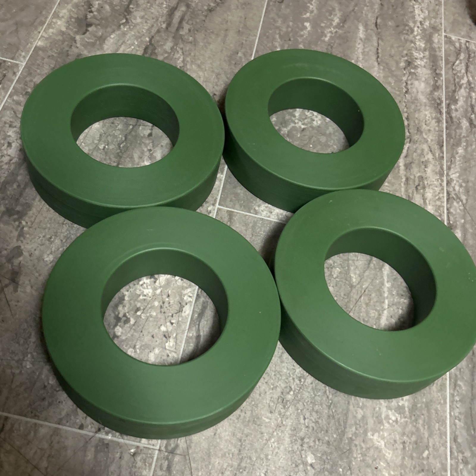 Sprinkler Head Protector Donut Guard 6.3" Green Nylon Ring for Lawn Care