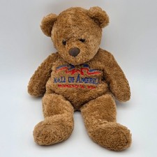 Vintage 1997 Mall of America Minnesota Brown Teddy Bear Plush Stuffed Animal 12