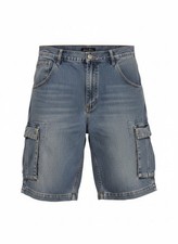 Sean John Jean Shorts Jorts Vintage 90s Denim Cargo Shorts Waist 38