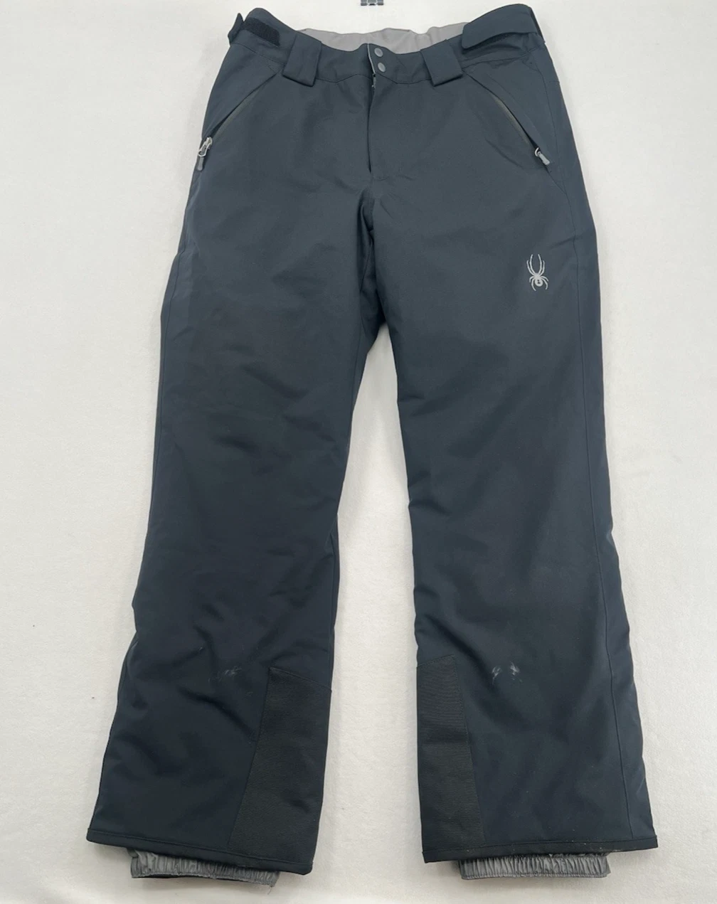 Spyder Ski Snow Pants Mens Medium Black 3M Thinsulate Waterproof Snowboard READ