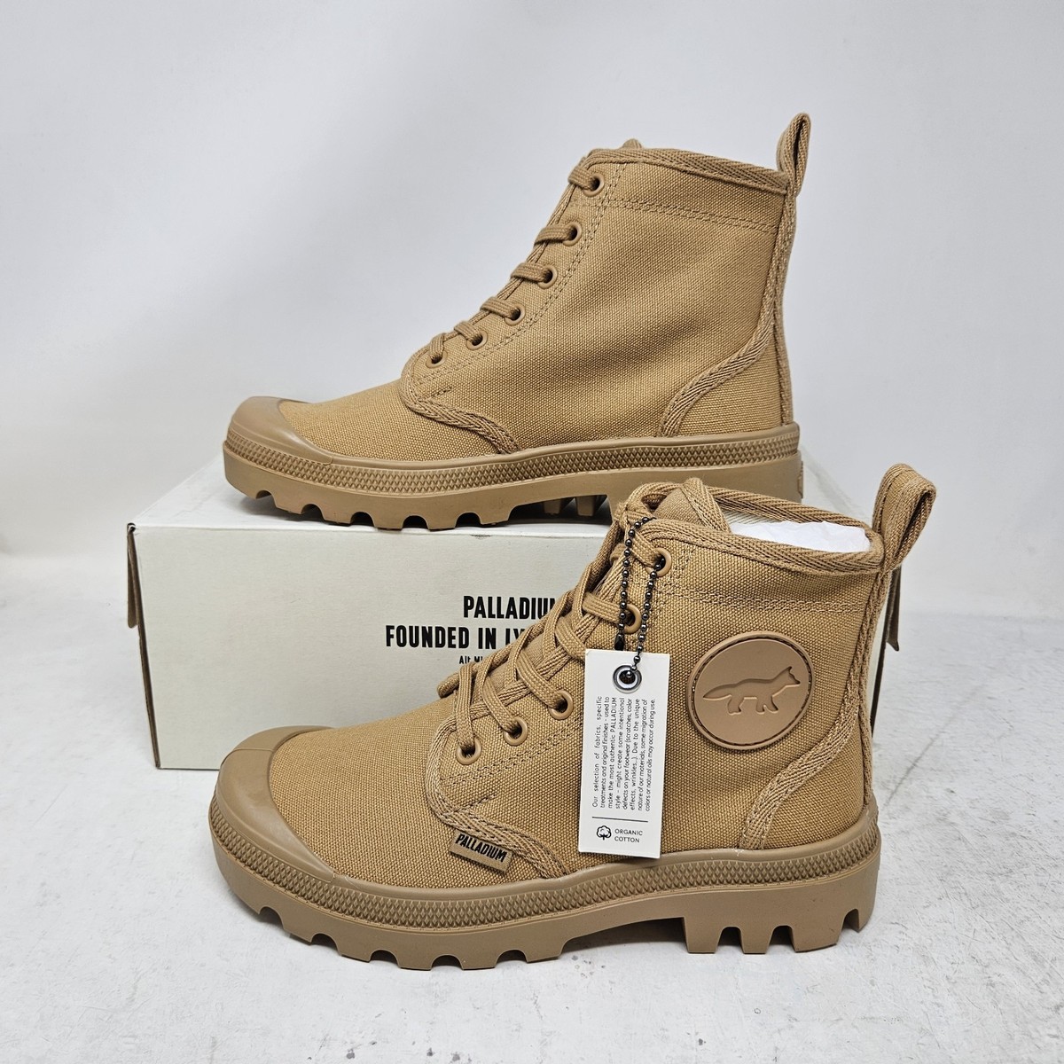 Ecellent cost Vintage original バーゲン Palladium PLBROUSSE X Kitsune Woodlin Canvas Hi Boot / 78454-209-M