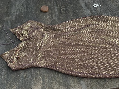 GLARE Gold Sequin Strappy Bodycon Short Sleeveless Party Cocktail Dress - Picture 1 of 6