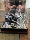 Fanatics Authentic Tennessee Titans Eddie George Signed mini Helmet w/case