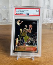 1996-97 Topps Chrome Kobe Bryant #138 RC PSA 9 Lakers WOW GORGEOUS NEW LABEL