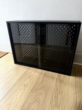 IKEA UPPSPEL glass-door cabinet, Black , 76x56 cm