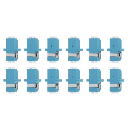 12pcs Fiber Optic to Couplers Plastic Double-port Duplex Flange Adapters - 第 16/35 張圖片
