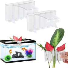 2 PCS Aquarium Plant Holder Top Hanging Fish Tank Plant Pot Aquarium Planter Cup