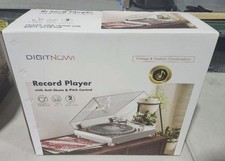 DIGITNOW High Fidelity Belt Drive Turntable, Vinyl Record Player with...