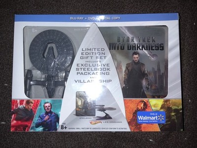 star trek into darkness limited edition gift set with villian ship