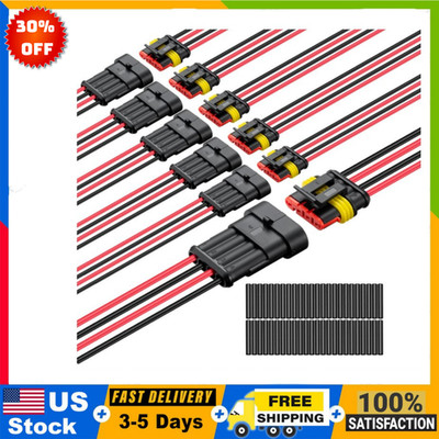 Conector 4 pines impermeable 16 AWG Lesnlok auto camión marino 6 sets